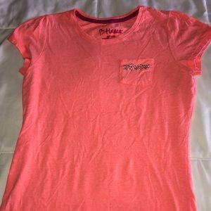 Coral Hanes Tee